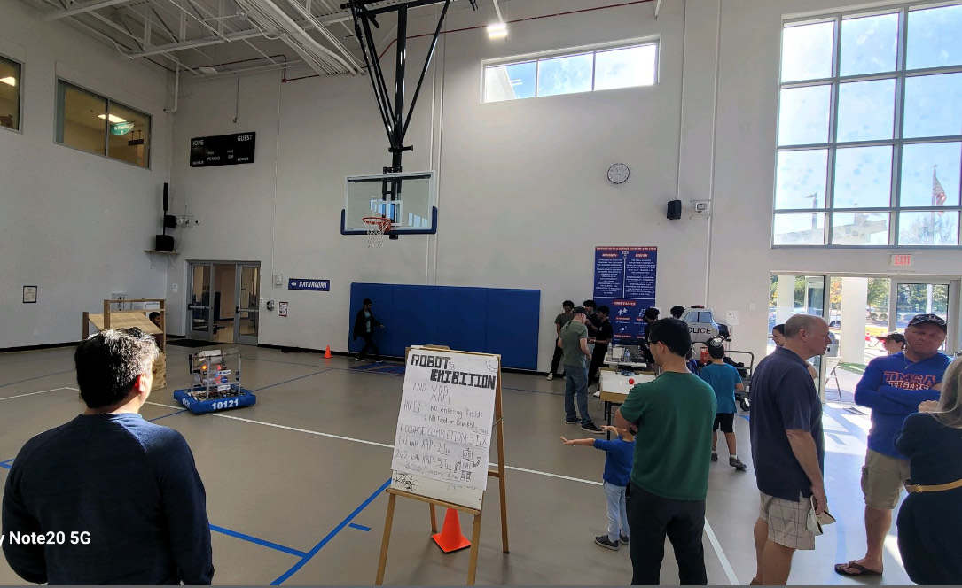 Fall Festival indoor robotics exhibit